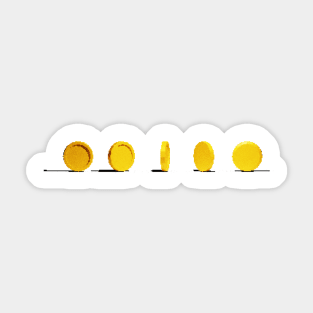 Pixel Art Coin Sticker